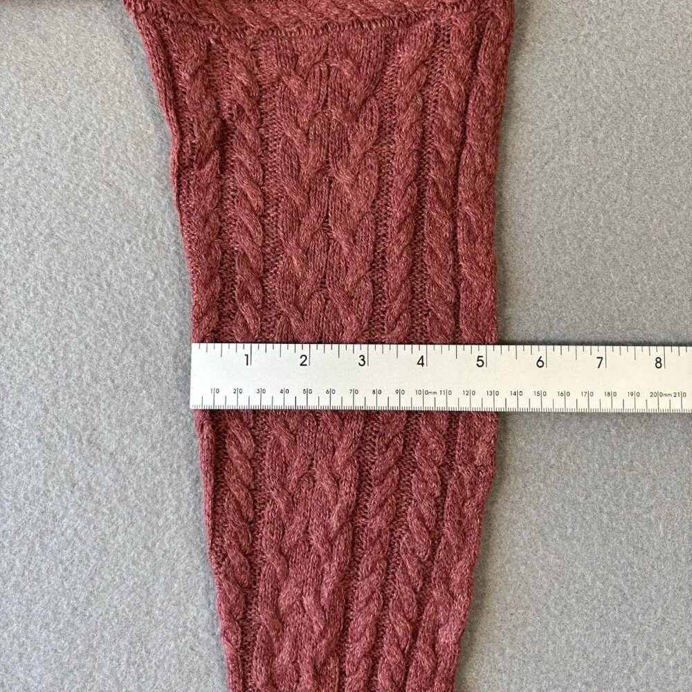 American Eagle Womens Cable Knit Sweater Cozy Cottagecore Preppy Casual Fall XL‎ - Picture 7 of 16